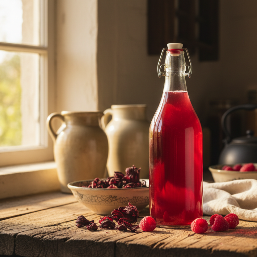 Raspberry & Hibiscus Kombucha