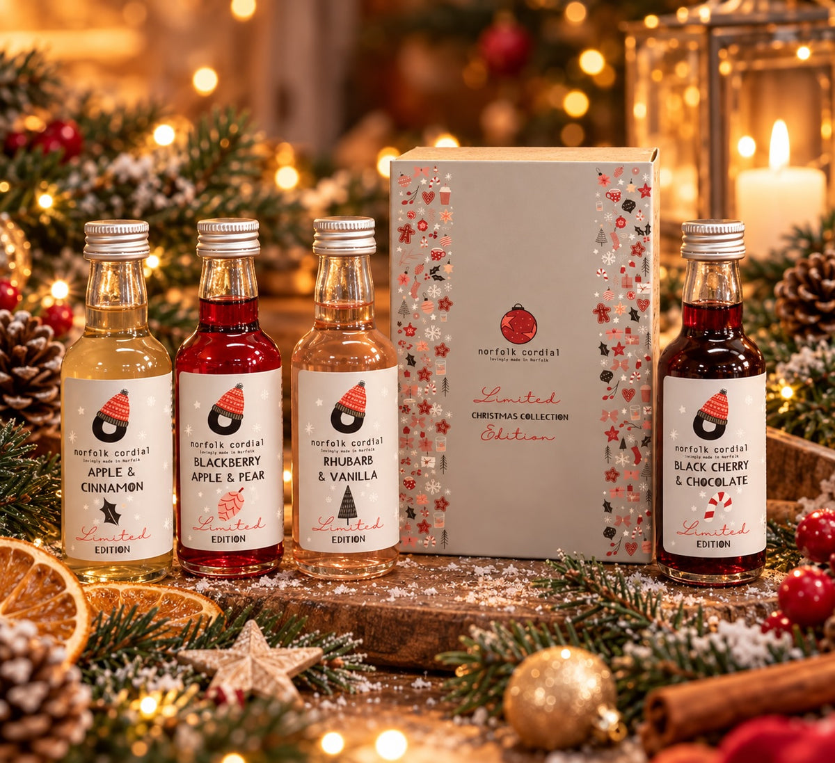 Norfolk Cordial Limited Edition Christmas Mini Gift Set