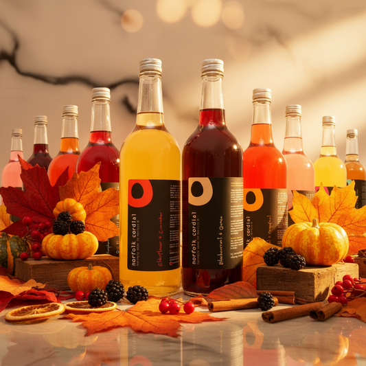 selection of 750ml cordials